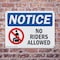 Signmission No Riders Allowed, 14 in W x Rectangle, Plastic OS-2PACK-NS-P-1014-L-14775 - alternate 3